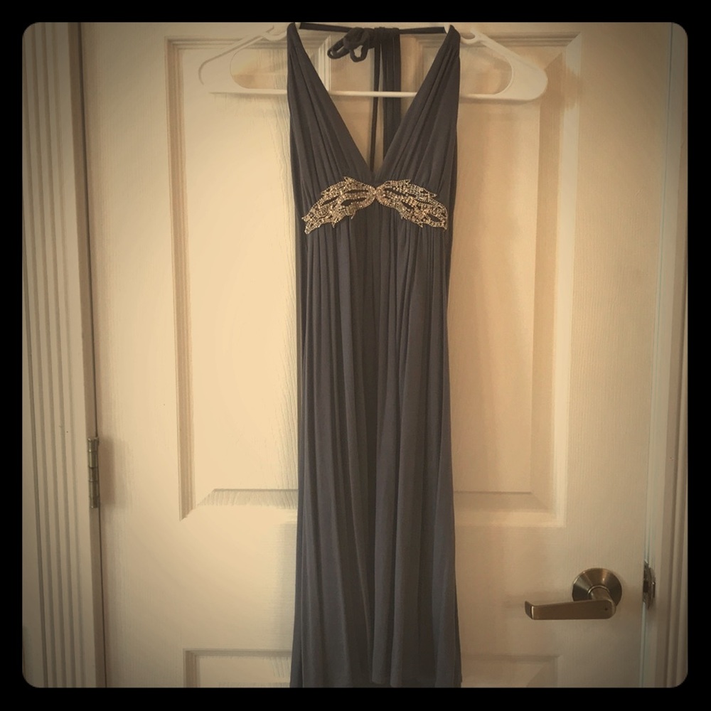 Body Central grey halter dress